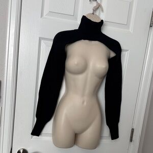 Turtleneck long sleeve cover shawl Bolero thing! Lol!